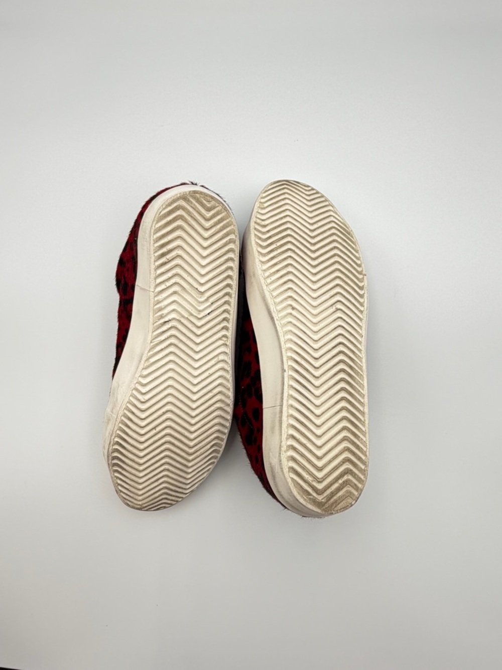 Zadig & Voltaire Women's Red and Black Leopard Print Low-Top Sneakers - Picture 8 of 8